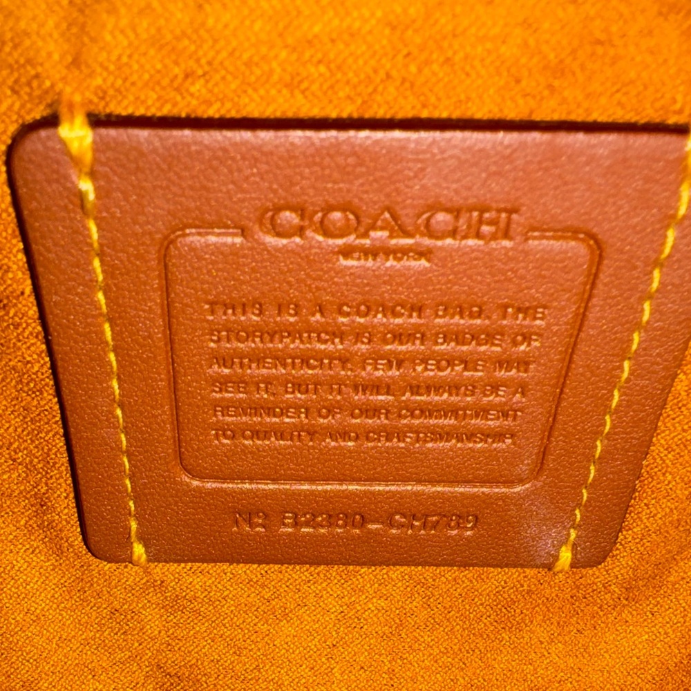 Coach - Riya Backpack 21 Pebbled Leather 2023 - LIKE NEW Rogue Luggage Handle - Picture 13 of 14